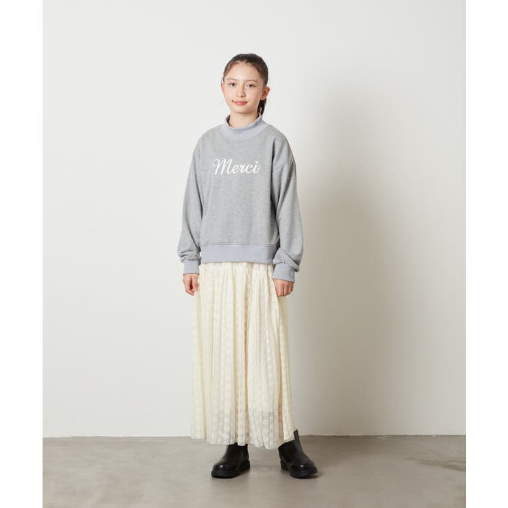 [100-130]ショート丈ビジュートレーナー | a.v.v【KIDS】 | 詳細画像7 