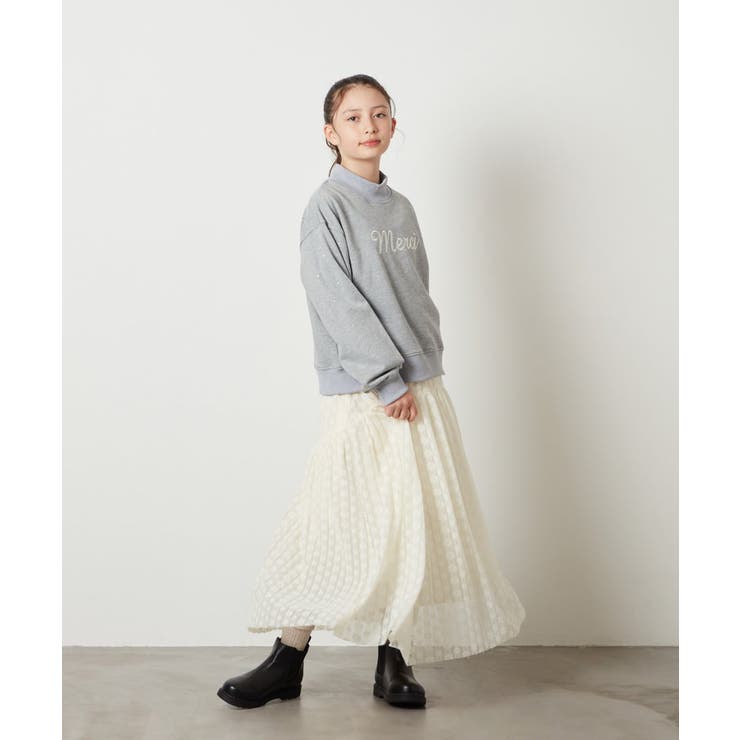 [100-130]ショート丈ビジュートレーナー | a.v.v【KIDS】 | 詳細画像9 