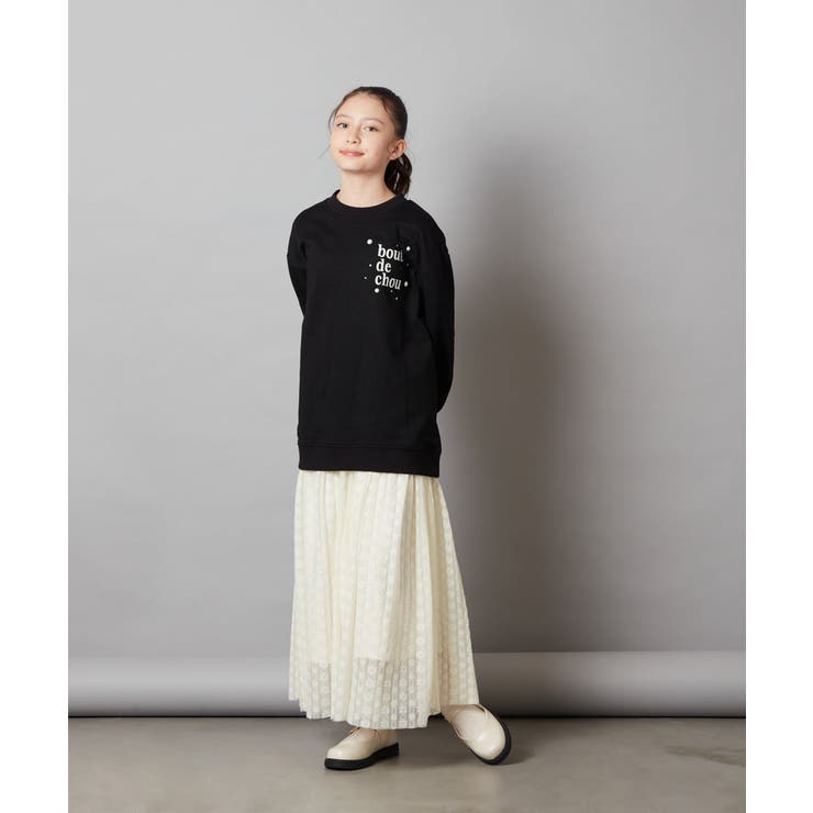 [100-130]オーバーシルエット裏毛プルオーバー | a.v.v【KIDS】 | 詳細画像10 