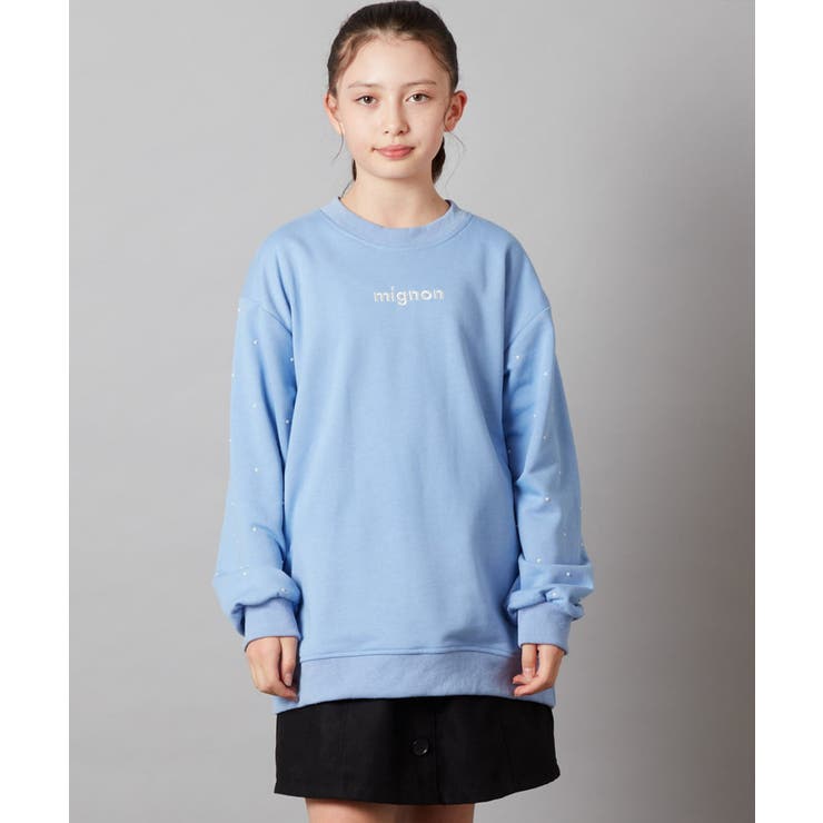 [100-130]オーバーシルエット裏毛プルオーバー | a.v.v【KIDS】 | 詳細画像12 