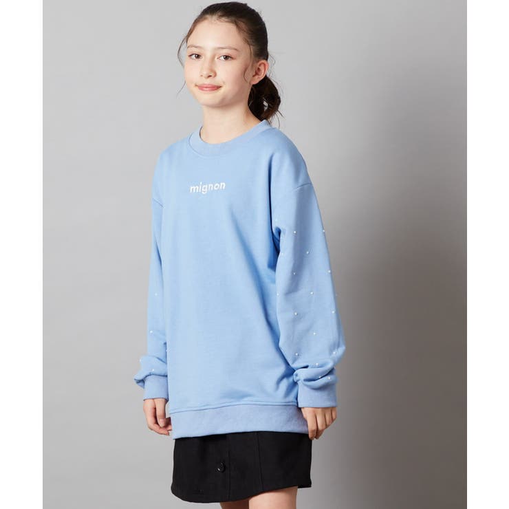 [100-130]オーバーシルエット裏毛プルオーバー | a.v.v【KIDS】 | 詳細画像14 