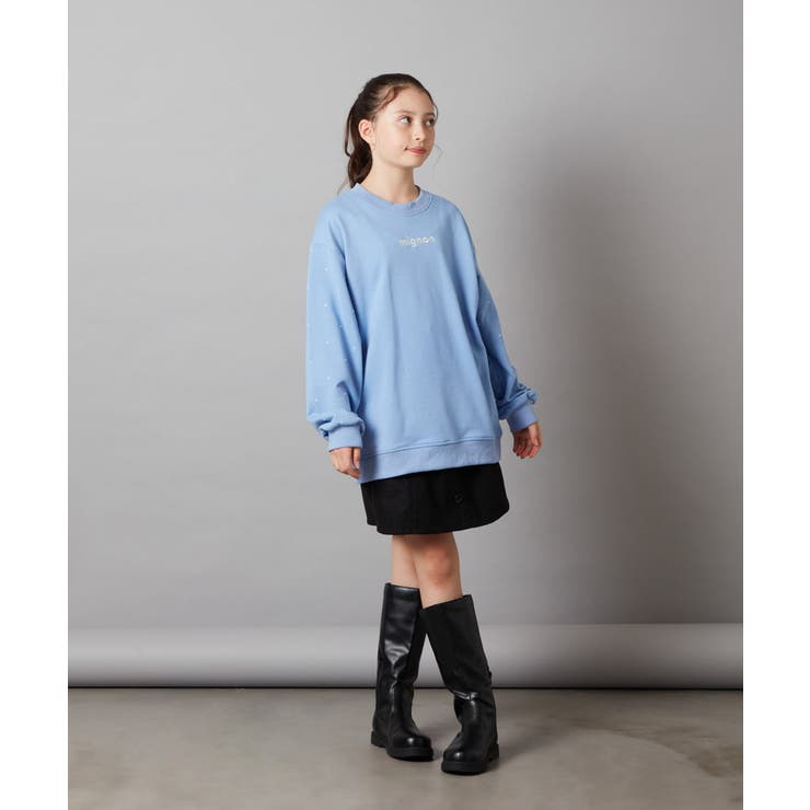 [100-130]オーバーシルエット裏毛プルオーバー | a.v.v【KIDS】 | 詳細画像16 