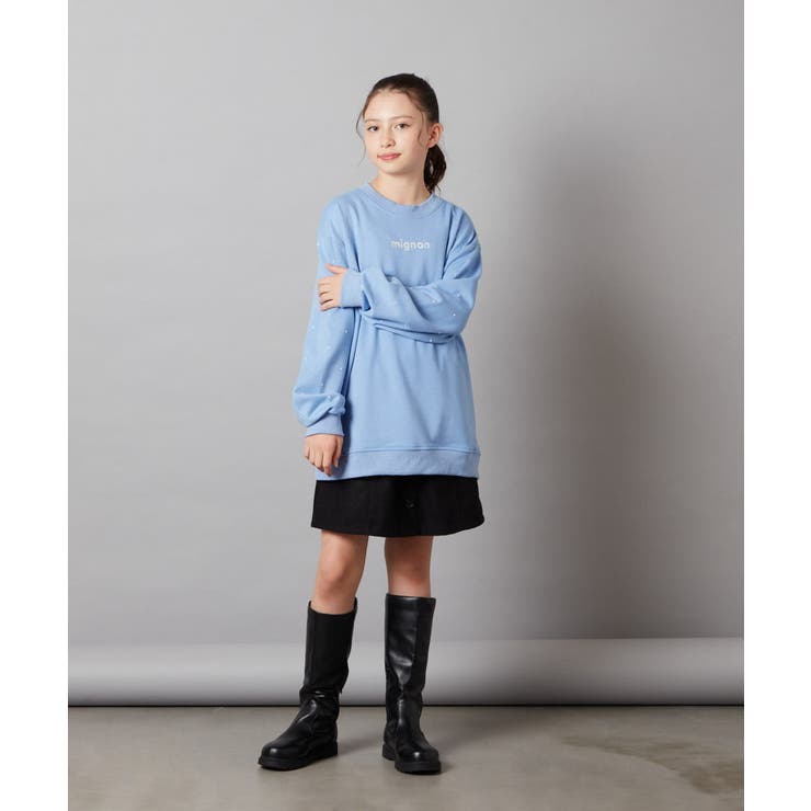 [100-130]オーバーシルエット裏毛プルオーバー | a.v.v【KIDS】 | 詳細画像18 