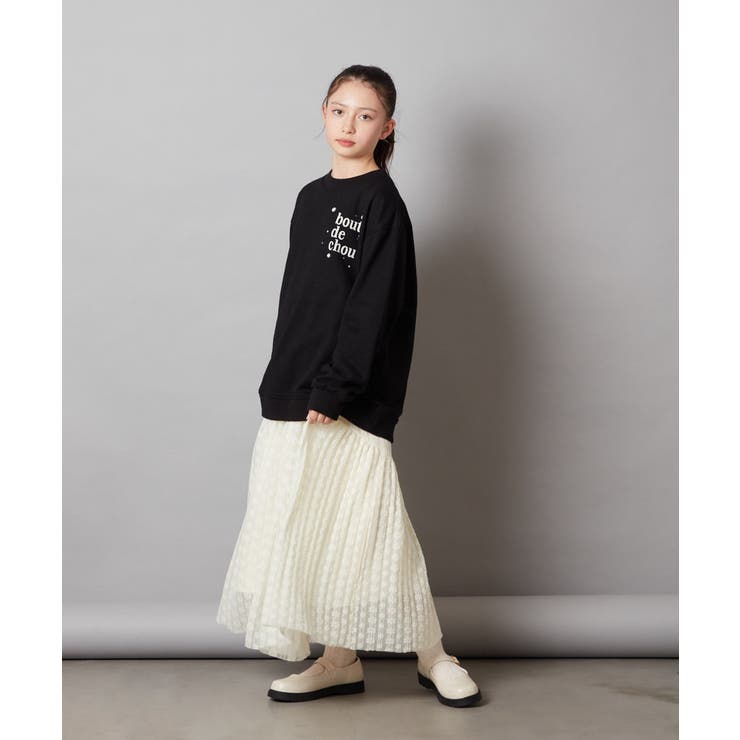 [100-130]オーバーシルエット裏毛プルオーバー | a.v.v【KIDS】 | 詳細画像7 