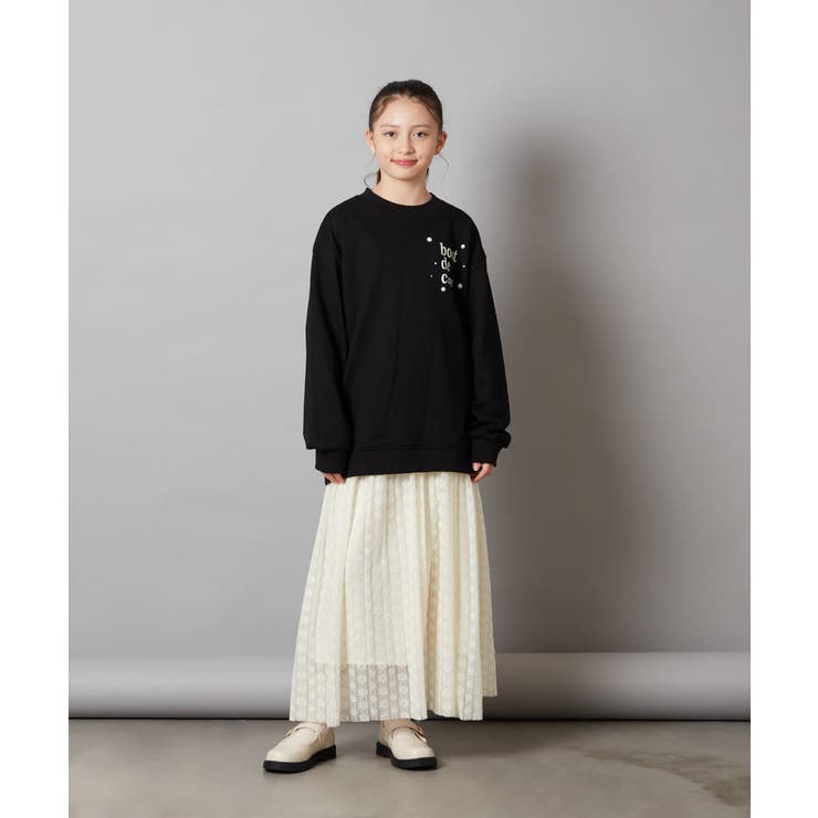 [100-130]オーバーシルエット裏毛プルオーバー | a.v.v【KIDS】 | 詳細画像9 