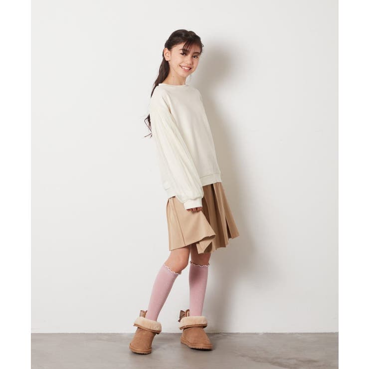 [100-130]チュール袖トレーナー | a.v.v【KIDS】 | 詳細画像11 