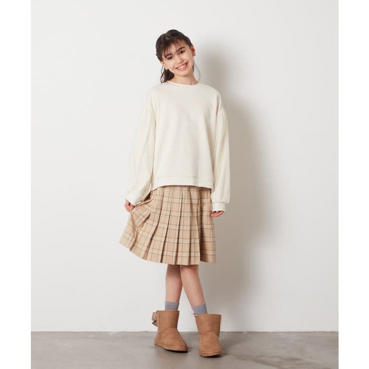 [100-130]チュール袖トレーナー | a.v.v【KIDS】 | 詳細画像22 