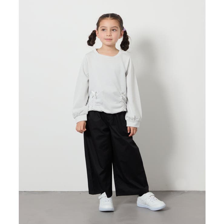 [140-150]リボン付きラメ裏毛トレーナー | a.v.v【KIDS】 | 詳細画像14 