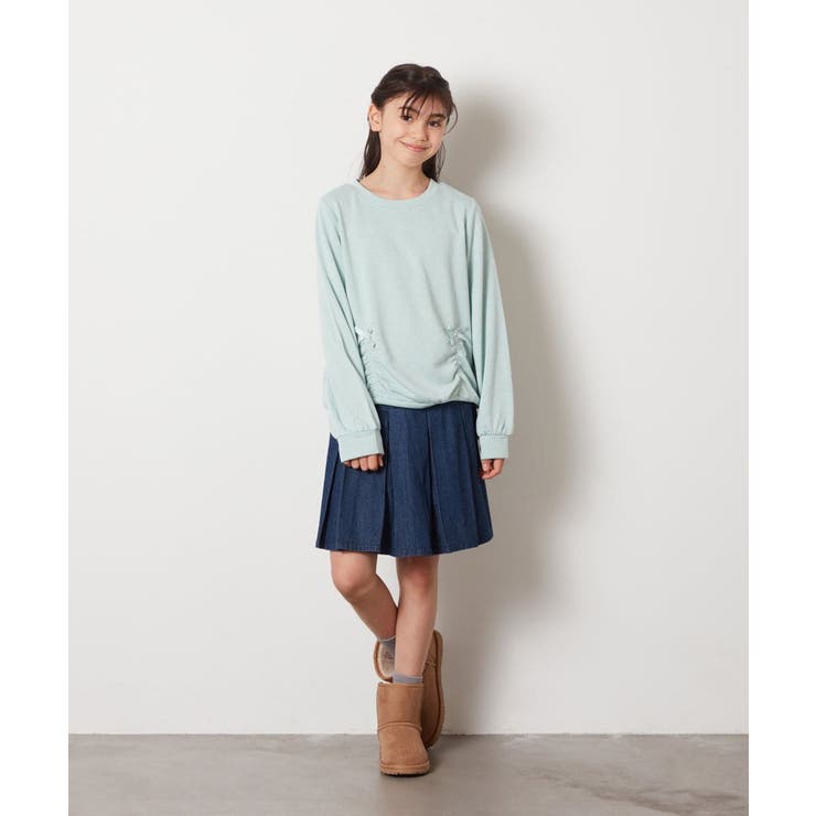 [140-150]リボン付きラメ裏毛トレーナー | a.v.v【KIDS】 | 詳細画像6 