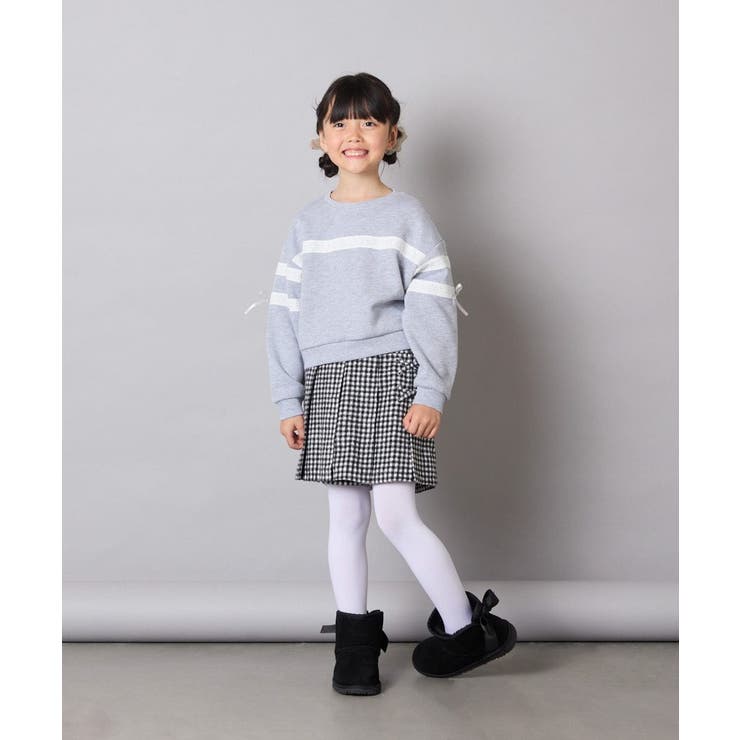 [120-160]【おうちで洗える】レーステープカラートレーナー | a.v.v【KIDS】 | 詳細画像11 