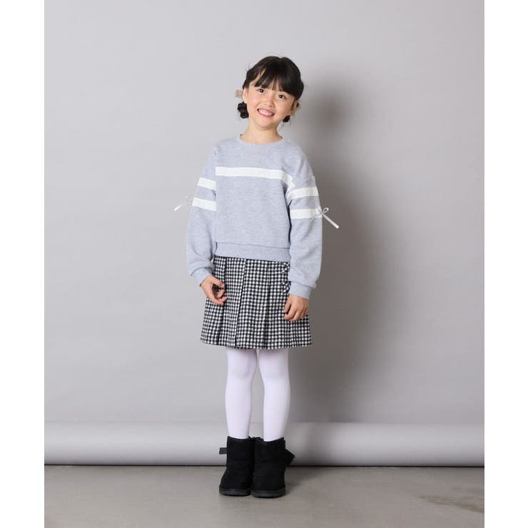 [120-160]【おうちで洗える】レーステープカラートレーナー | a.v.v【KIDS】 | 詳細画像12 