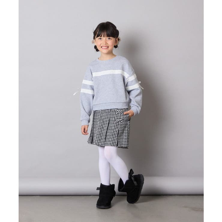 [120-160]【おうちで洗える】レーステープカラートレーナー | a.v.v【KIDS】 | 詳細画像14 