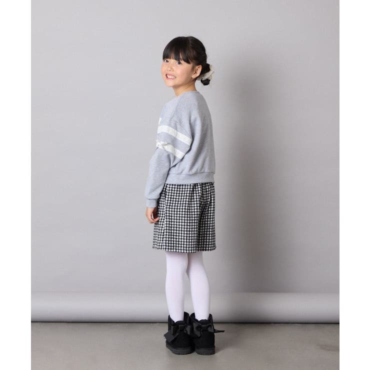 [120-160]【おうちで洗える】レーステープカラートレーナー | a.v.v【KIDS】 | 詳細画像16 