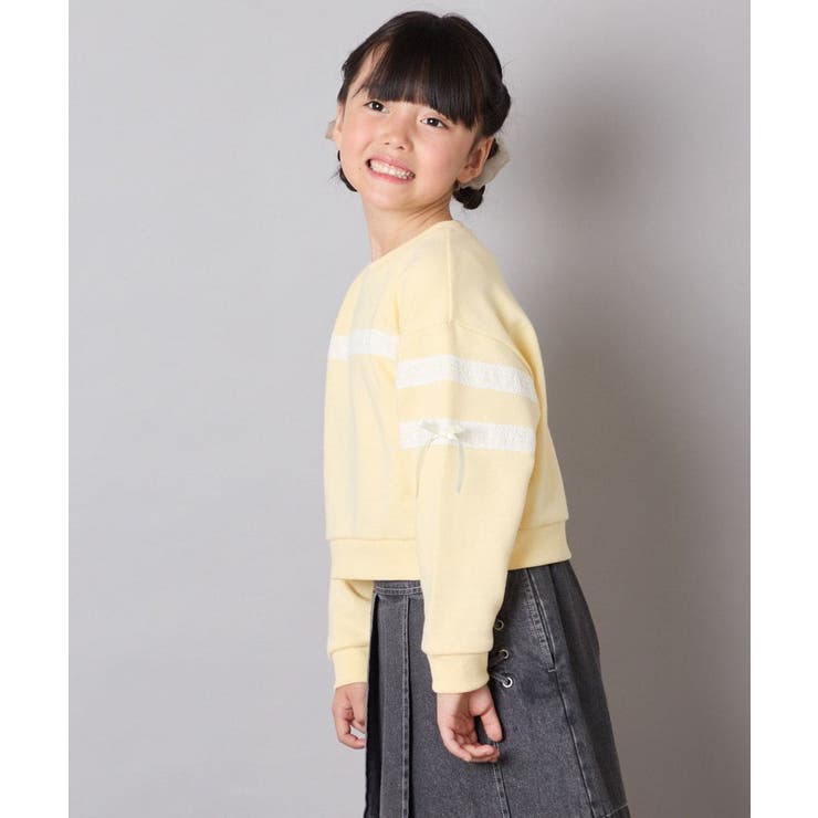 [120-160]【おうちで洗える】レーステープカラートレーナー | a.v.v【KIDS】 | 詳細画像21 