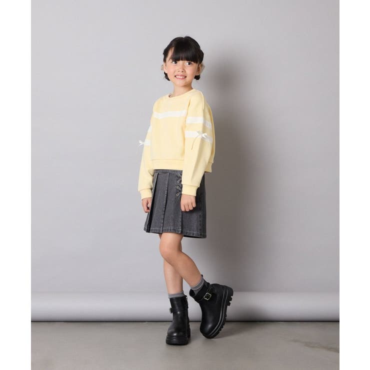 [120-160]【おうちで洗える】レーステープカラートレーナー | a.v.v【KIDS】 | 詳細画像26 