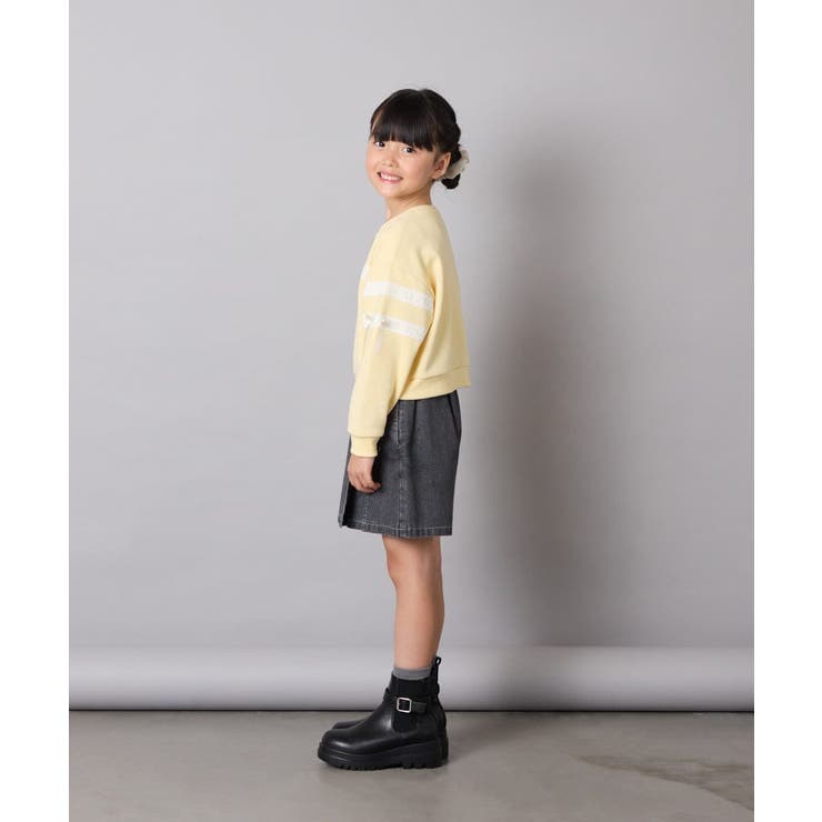 [120-160]【おうちで洗える】レーステープカラートレーナー | a.v.v【KIDS】 | 詳細画像29 