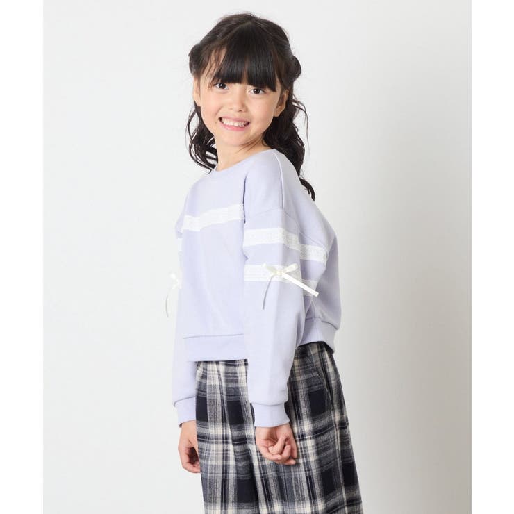 [120-160]【おうちで洗える】レーステープカラートレーナー | a.v.v【KIDS】 | 詳細画像32 