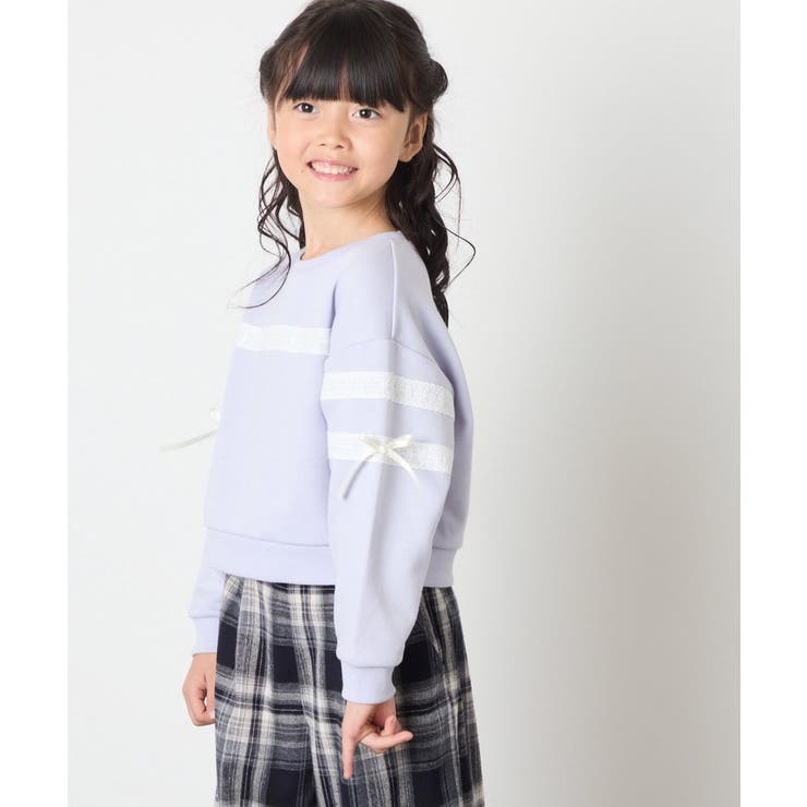 [120-160]【おうちで洗える】レーステープカラートレーナー | a.v.v【KIDS】 | 詳細画像33 