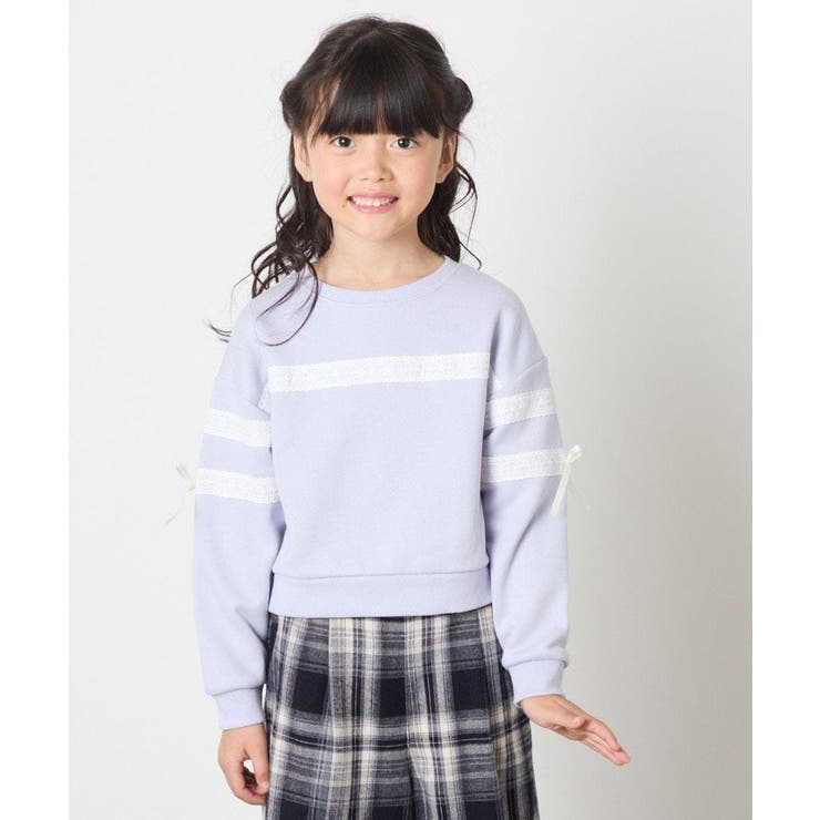 [120-160]【おうちで洗える】レーステープカラートレーナー | a.v.v【KIDS】 | 詳細画像34 