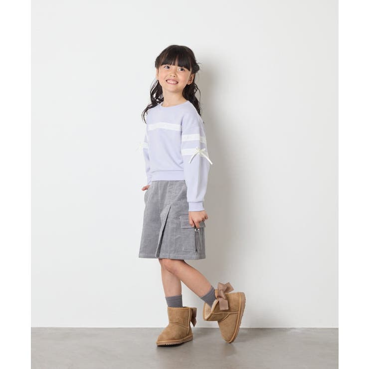 [120-160]【おうちで洗える】レーステープカラートレーナー | a.v.v【KIDS】 | 詳細画像46 