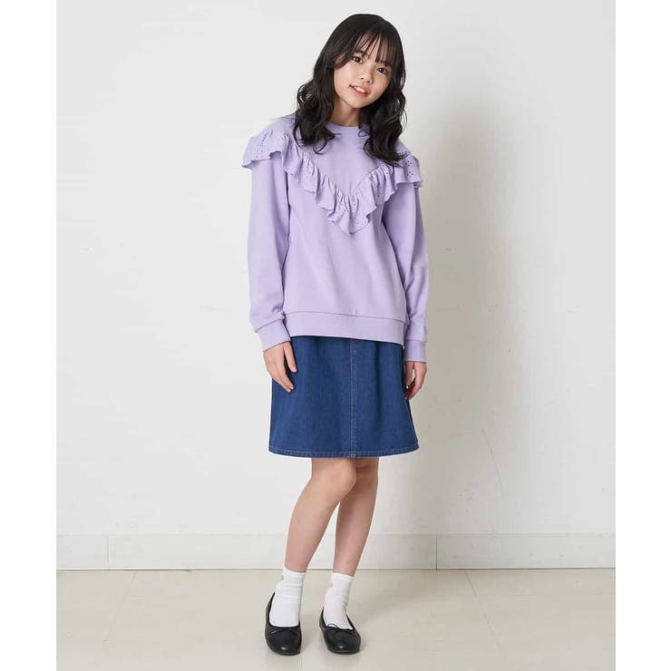 [140-150]Vフリルトレーナー | a.v.v【KIDS】 | 詳細画像3 