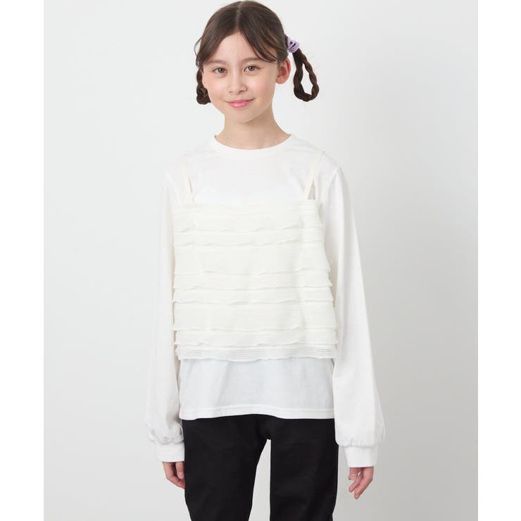 [140-150]フリルキャミドッキングトップス | a.v.v【KIDS】 | 詳細画像12 