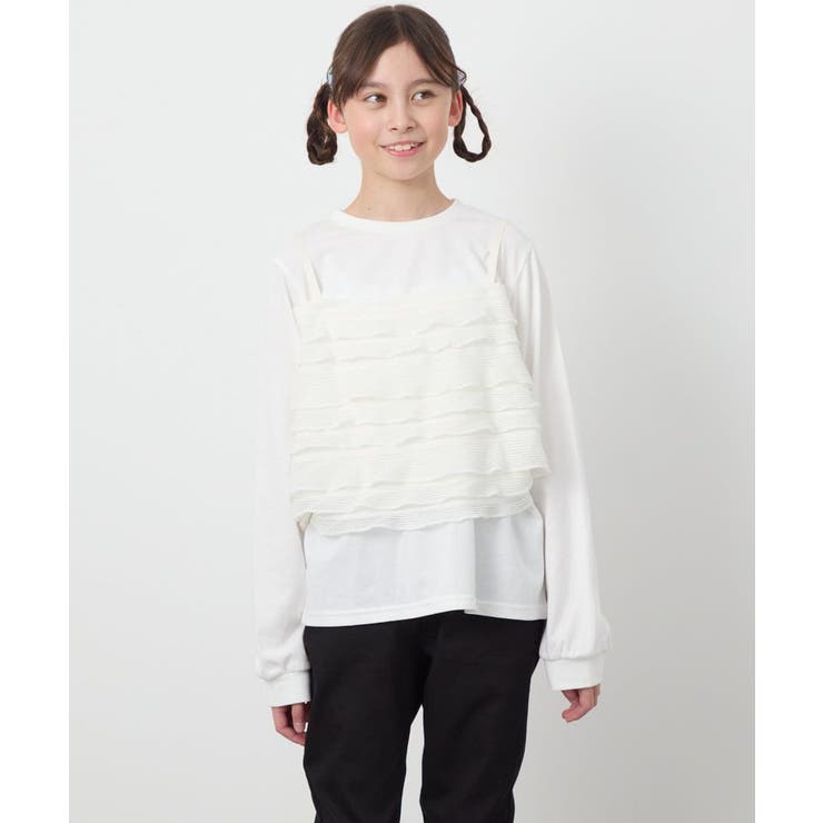 [140-150]フリルキャミドッキングトップス | a.v.v【KIDS】 | 詳細画像13 