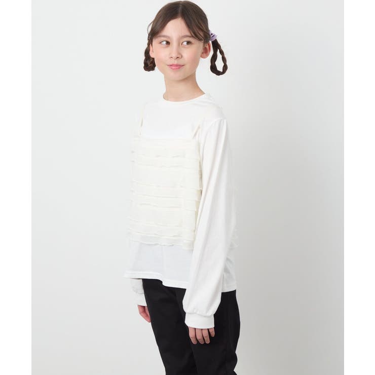 [140-150]フリルキャミドッキングトップス | a.v.v【KIDS】 | 詳細画像15 