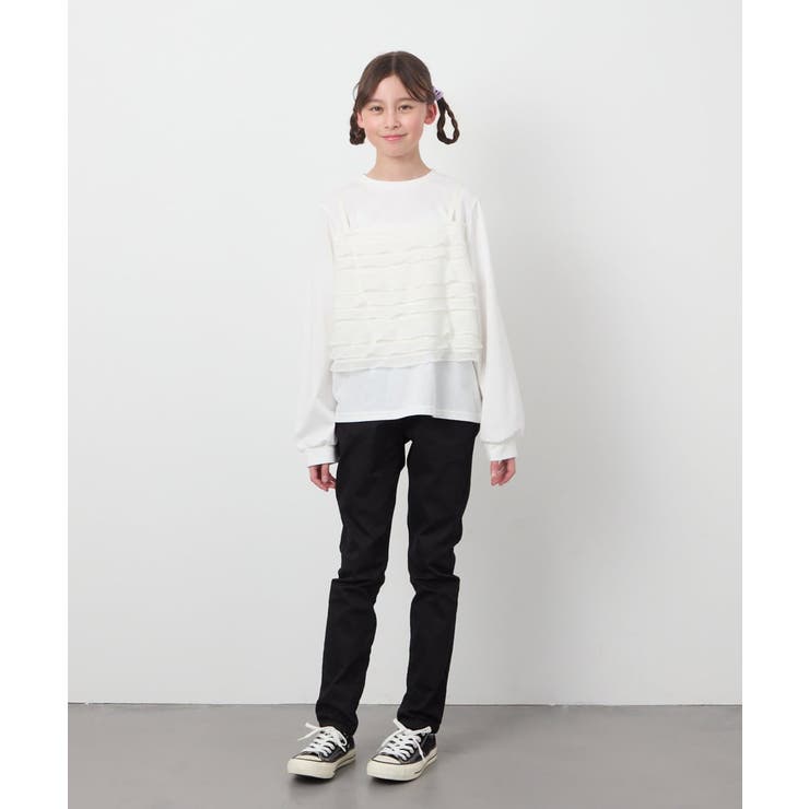 [140-150]フリルキャミドッキングトップス | a.v.v【KIDS】 | 詳細画像16 