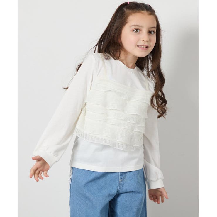 [140-150]フリルキャミドッキングトップス | a.v.v【KIDS】 | 詳細画像3 