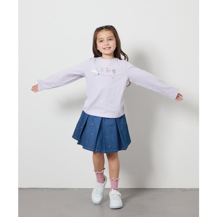 【安心の綿100％】[160]モチーフプリントロンT | a.v.v【KIDS】 | 詳細画像12 