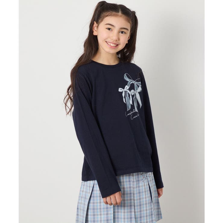 【安心の綿100％】[160]モチーフプリントロンT | a.v.v【KIDS】 | 詳細画像23 