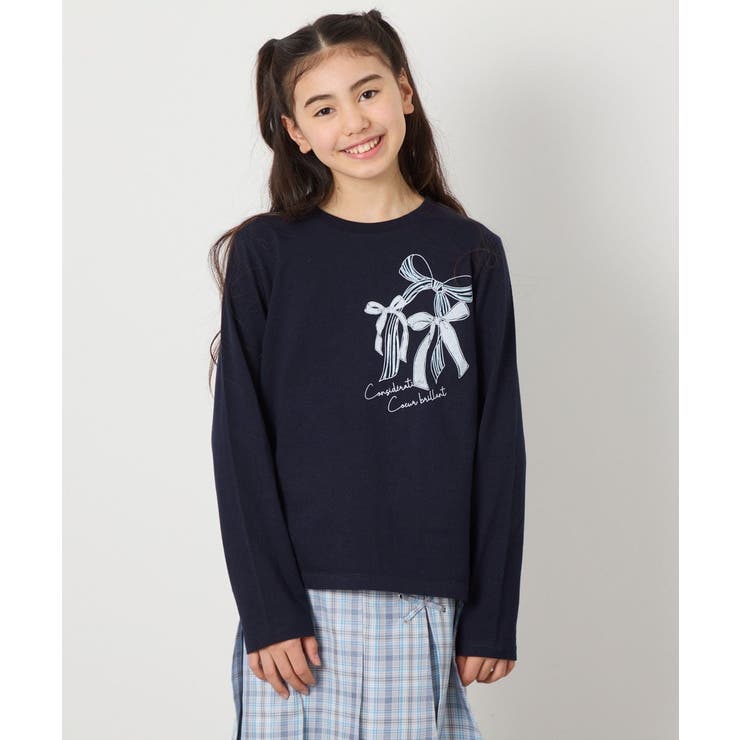 【安心の綿100％】[160]モチーフプリントロンT | a.v.v【KIDS】 | 詳細画像24 