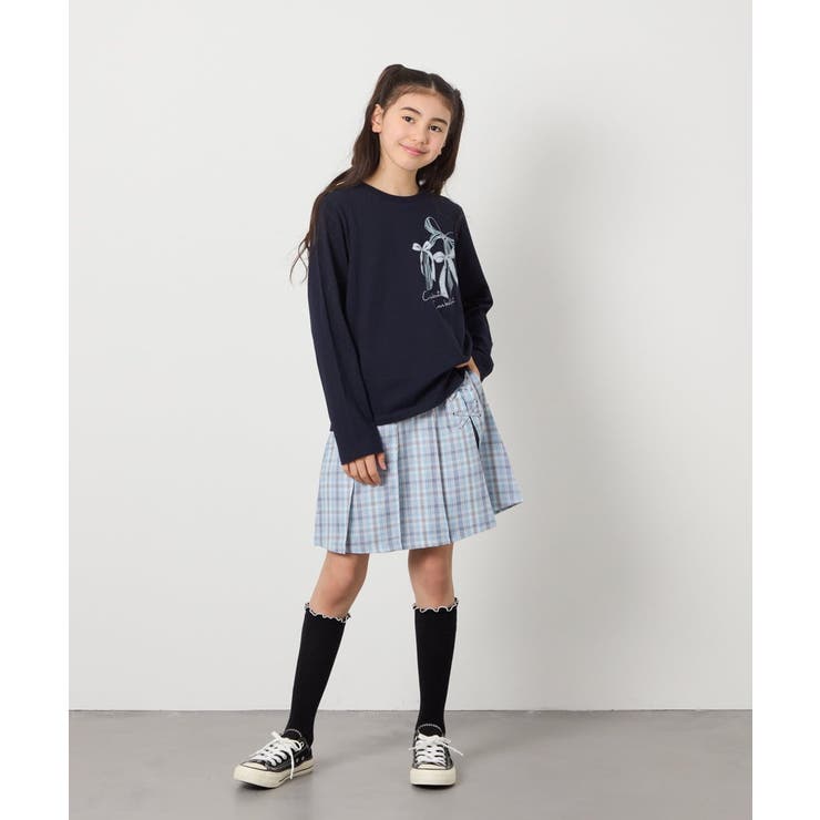 【安心の綿100％】[160]モチーフプリントロンT | a.v.v【KIDS】 | 詳細画像26 