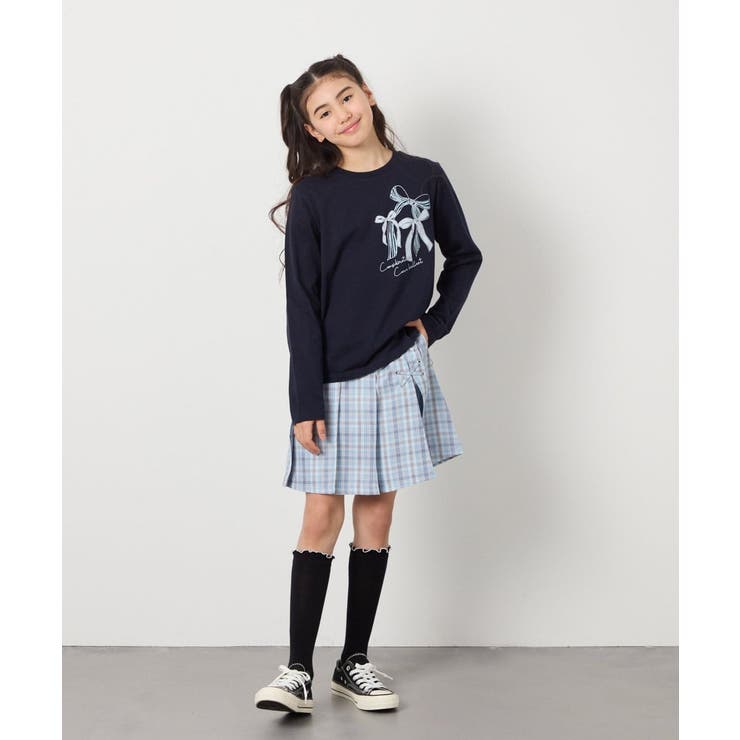 【安心の綿100％】[160]モチーフプリントロンT | a.v.v【KIDS】 | 詳細画像28 