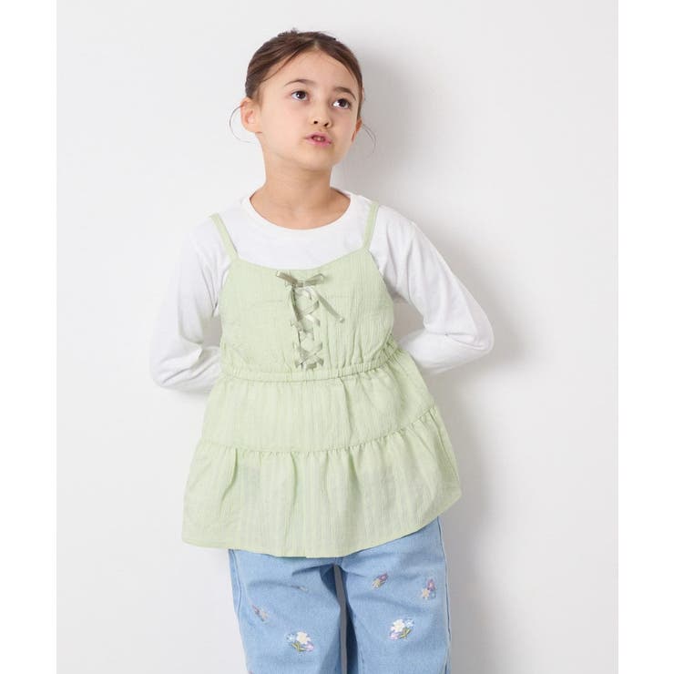 [120-160]3WAYレイヤードキャミソールトップス | a.v.v【KIDS】 | 詳細画像3 