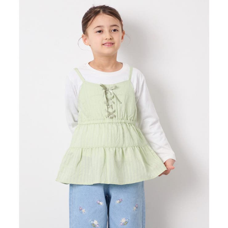 [120-160]3WAYレイヤードキャミソールトップス | a.v.v【KIDS】 | 詳細画像4 