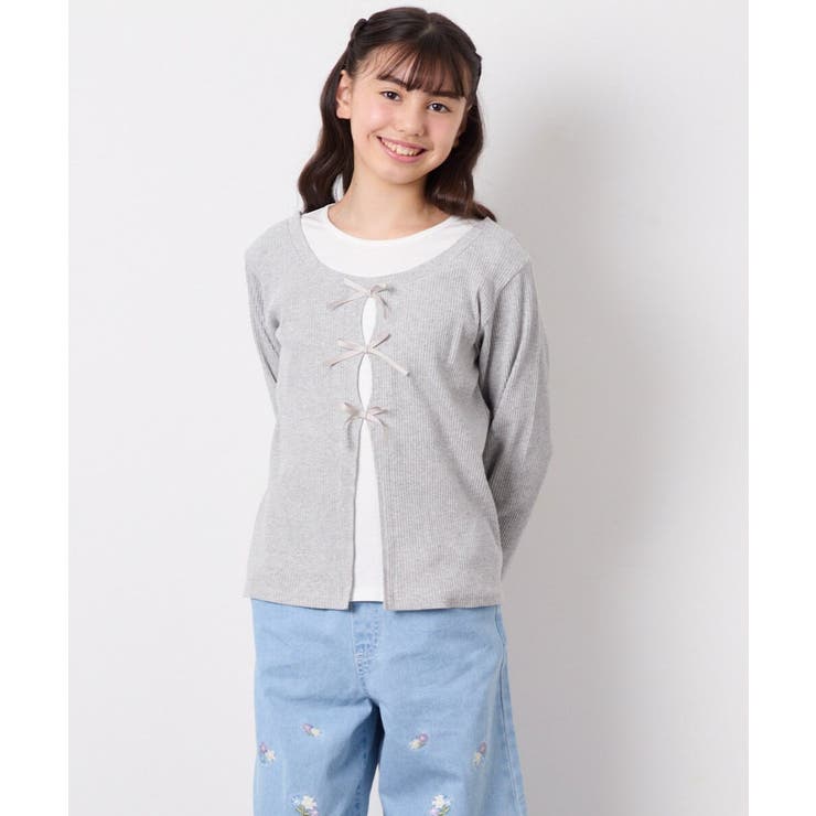 [140-160]レイヤード風テレコカットソー | a.v.v【KIDS】 | 詳細画像11 