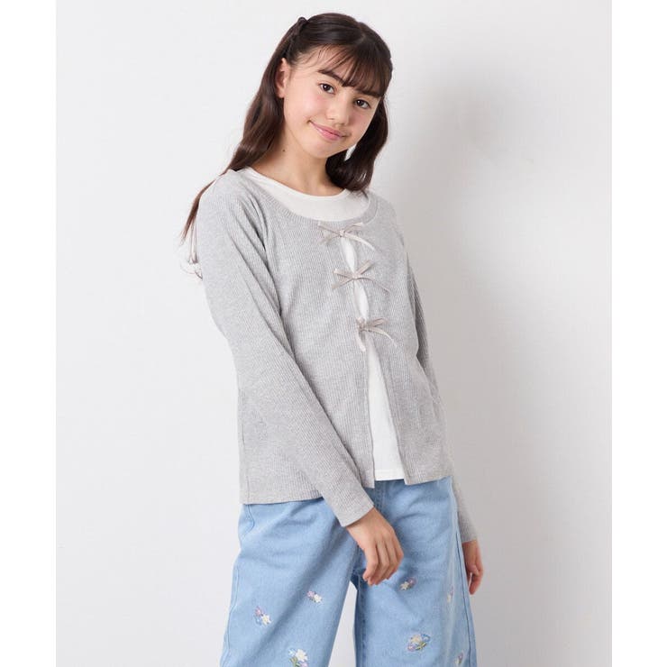 [140-160]レイヤード風テレコカットソー | a.v.v【KIDS】 | 詳細画像12 