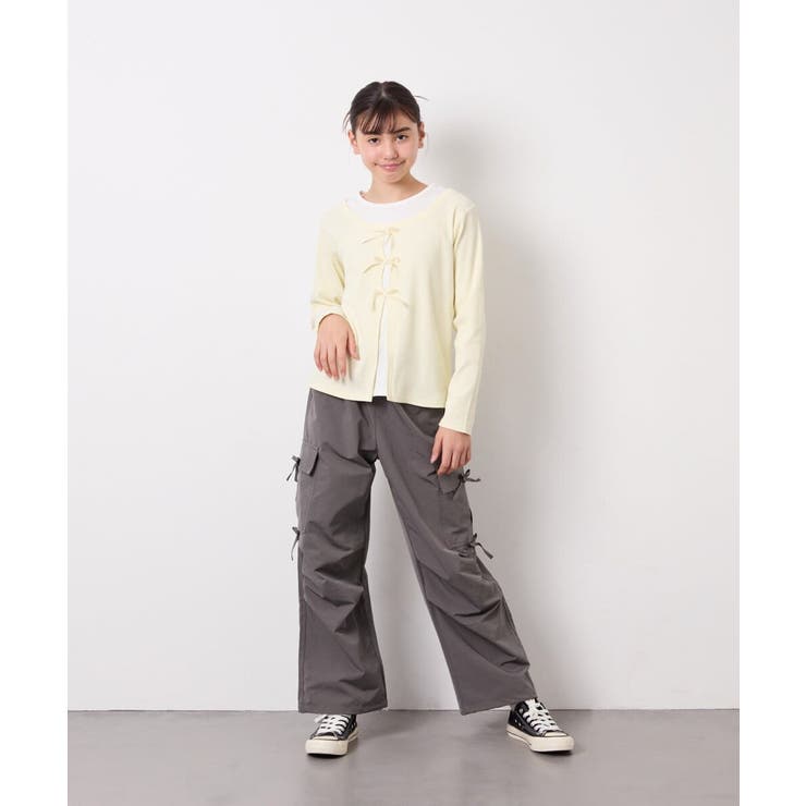 [140-160]レイヤード風テレコカットソー | a.v.v【KIDS】 | 詳細画像4 