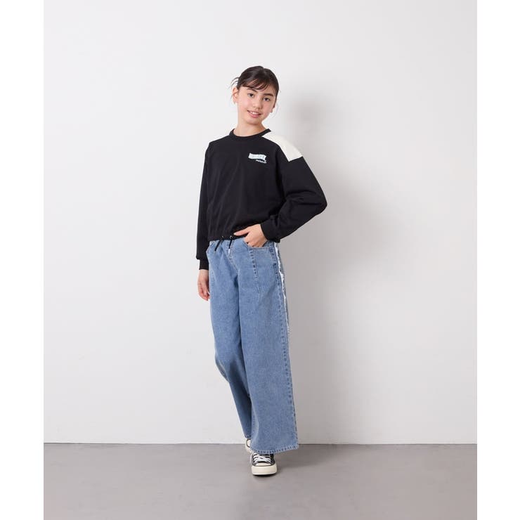 [130-160]配色ラインロゴカットソー | a.v.v【KIDS】 | 詳細画像18 