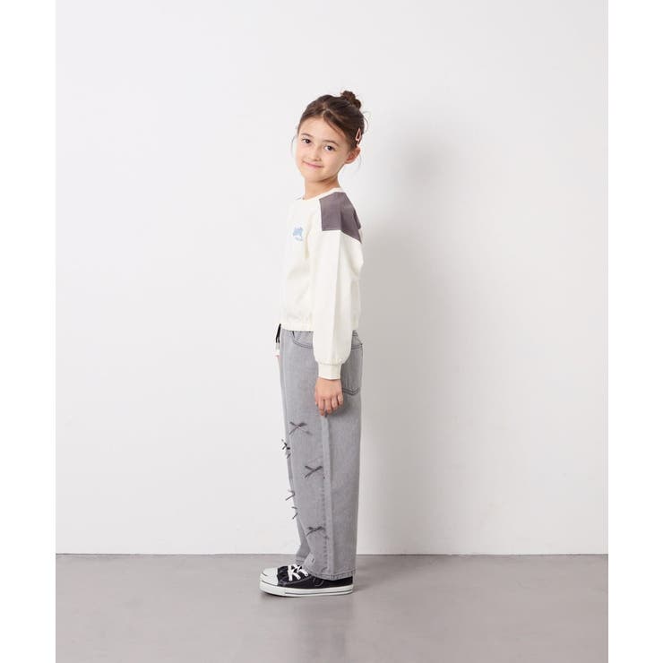 [130-160]配色ラインロゴカットソー | a.v.v【KIDS】 | 詳細画像8 