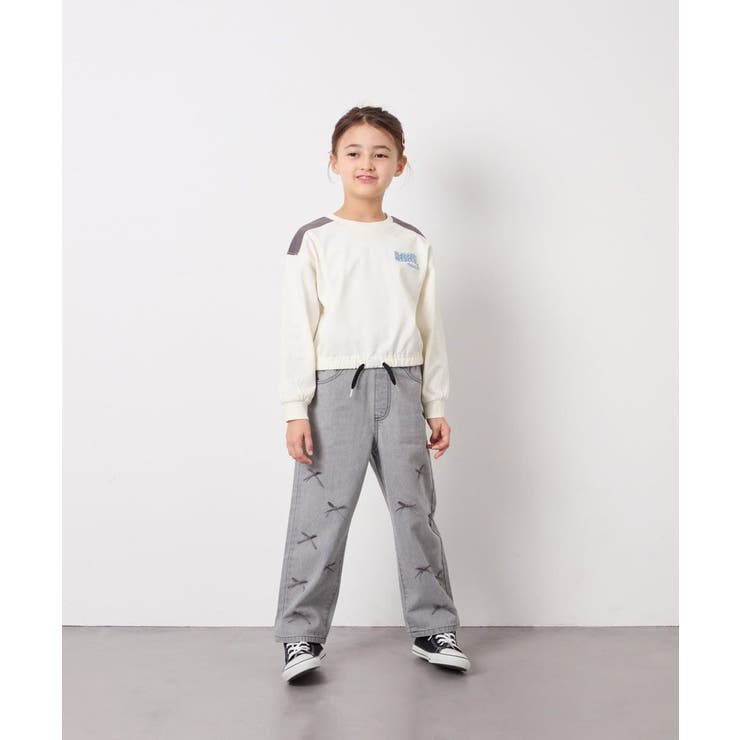 [130-160]配色ラインロゴカットソー | a.v.v【KIDS】 | 詳細画像9 