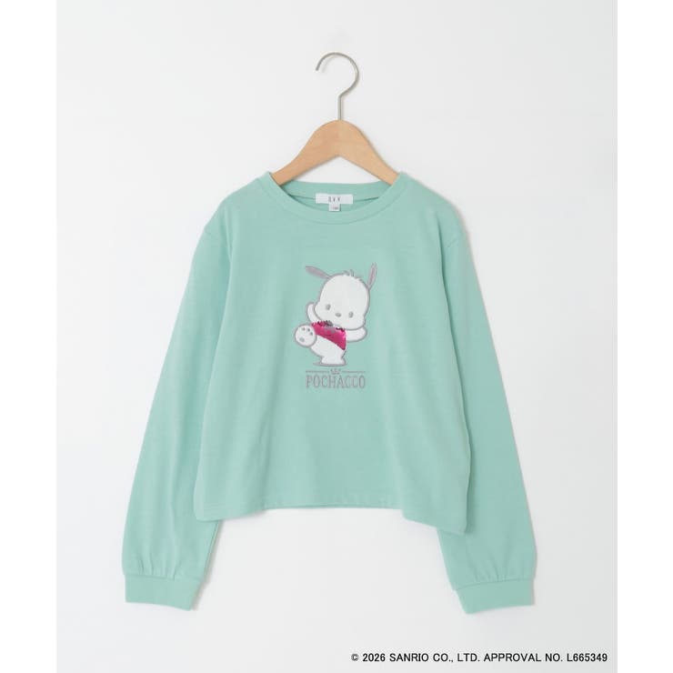 【数量限定】[110-140][シナモロール＆ポチャッコ]スパンコールTシャツ | a.v.v【KIDS】 | 詳細画像2 