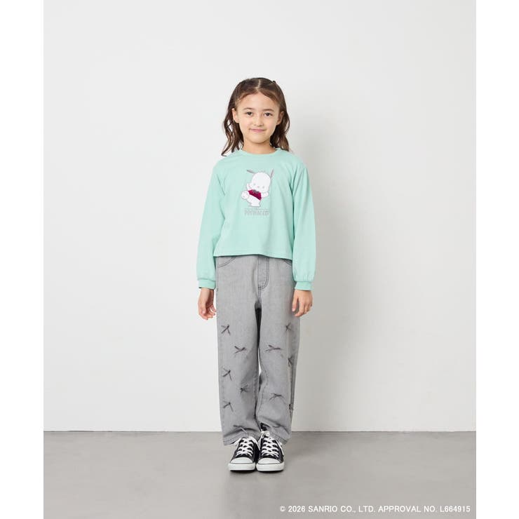 【数量限定】[110-140][シナモロール＆ポチャッコ]スパンコールTシャツ | a.v.v【KIDS】 | 詳細画像22 