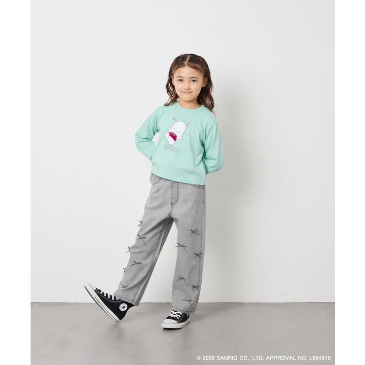 【数量限定】[110-140][シナモロール＆ポチャッコ]スパンコールTシャツ | a.v.v【KIDS】 | 詳細画像24 