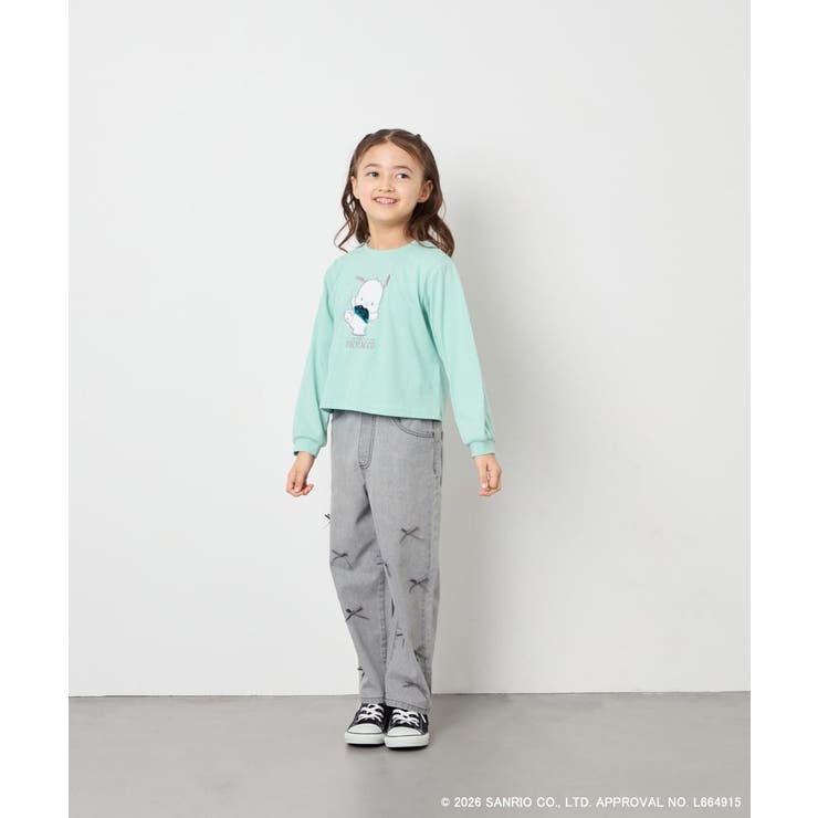 【数量限定】[110-140][シナモロール＆ポチャッコ]スパンコールTシャツ | a.v.v【KIDS】 | 詳細画像25 