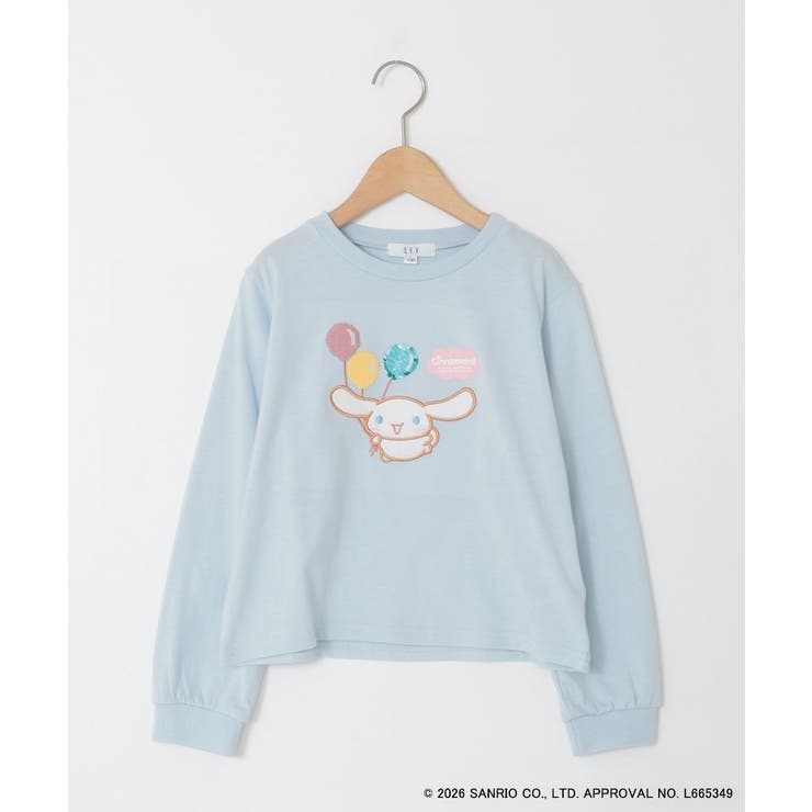 【数量限定】[110-140][シナモロール＆ポチャッコ]スパンコールTシャツ | a.v.v【KIDS】 | 詳細画像26 