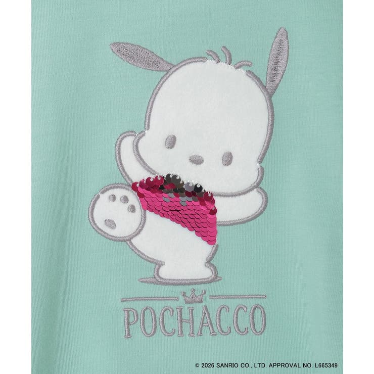 【数量限定】[110-140][シナモロール＆ポチャッコ]スパンコールTシャツ | a.v.v【KIDS】 | 詳細画像7 