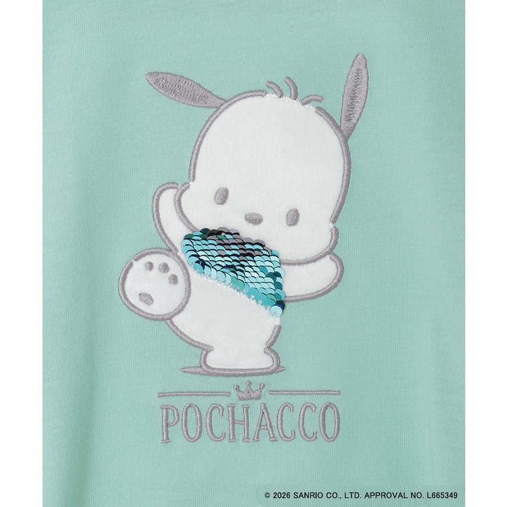 【数量限定】[110-140][シナモロール＆ポチャッコ]スパンコールTシャツ | a.v.v【KIDS】 | 詳細画像8 